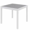 Eveleen Aluminum Frame Square Table -Office Furniture Sales Shop T35SQ WH GY 72574.1581635985