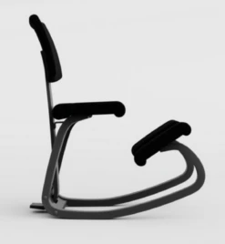 Varier Variable Balans PLUS Kneeling Chair -Office Furniture Sales Shop VariablePLUSblkside2 76472.1674499852