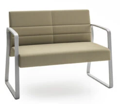 Waterfall Loveseat With Sled Base