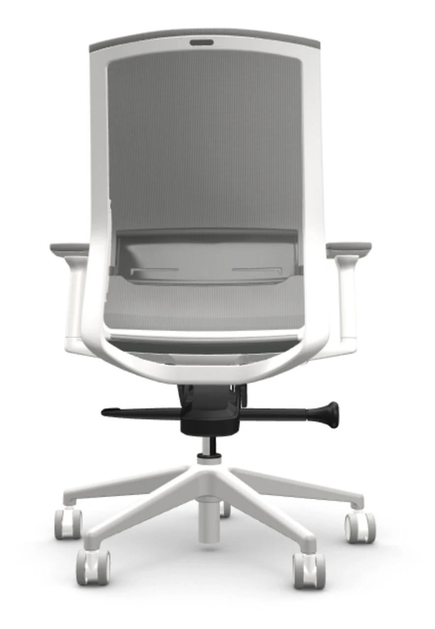 AMQ Zilo Grey Mesh White Frame Ergonomic Task Chair 8 AMQ Zilo Grey Mesh White Frame Ergonomic Task Chair - Image 6
