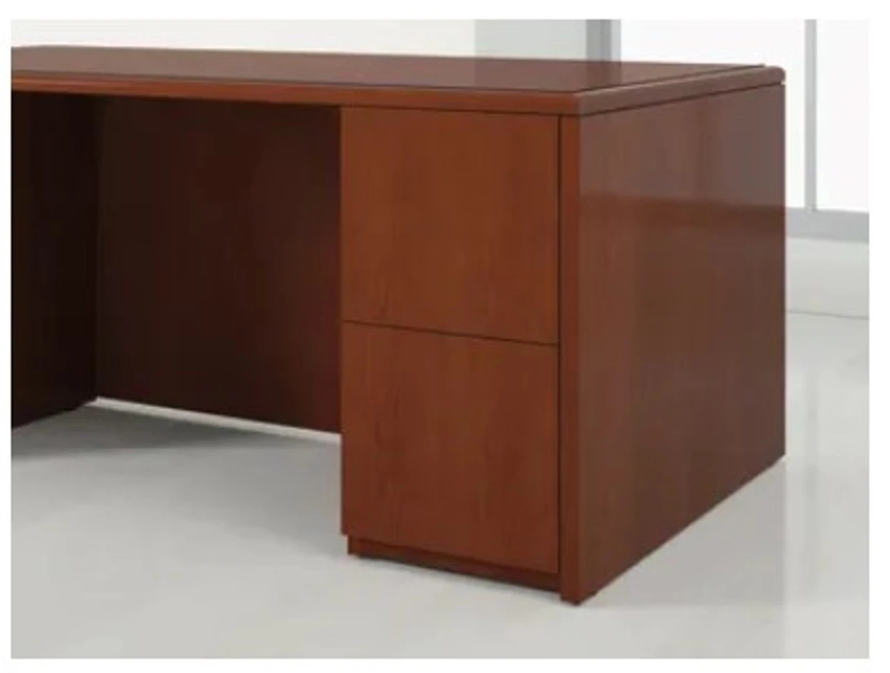 Arrowood Laminate Double Full Pedestal Desk With Optional Credenza And Organizer 4 Arrowood Laminate Double Full Pedestal Desk With Optional Credenza And Organizer - Image 2