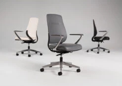 Auburn Conference Chair Quickship -Office Furniture Sales Shop auburn conference executive chairs in three color options of ivory grey and black polyurethane md 59949.1624457101