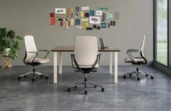 Auburn Conference Chair Quickship -Office Furniture Sales Shop auburn ivory shown in a conference setting md 76509.1624457134