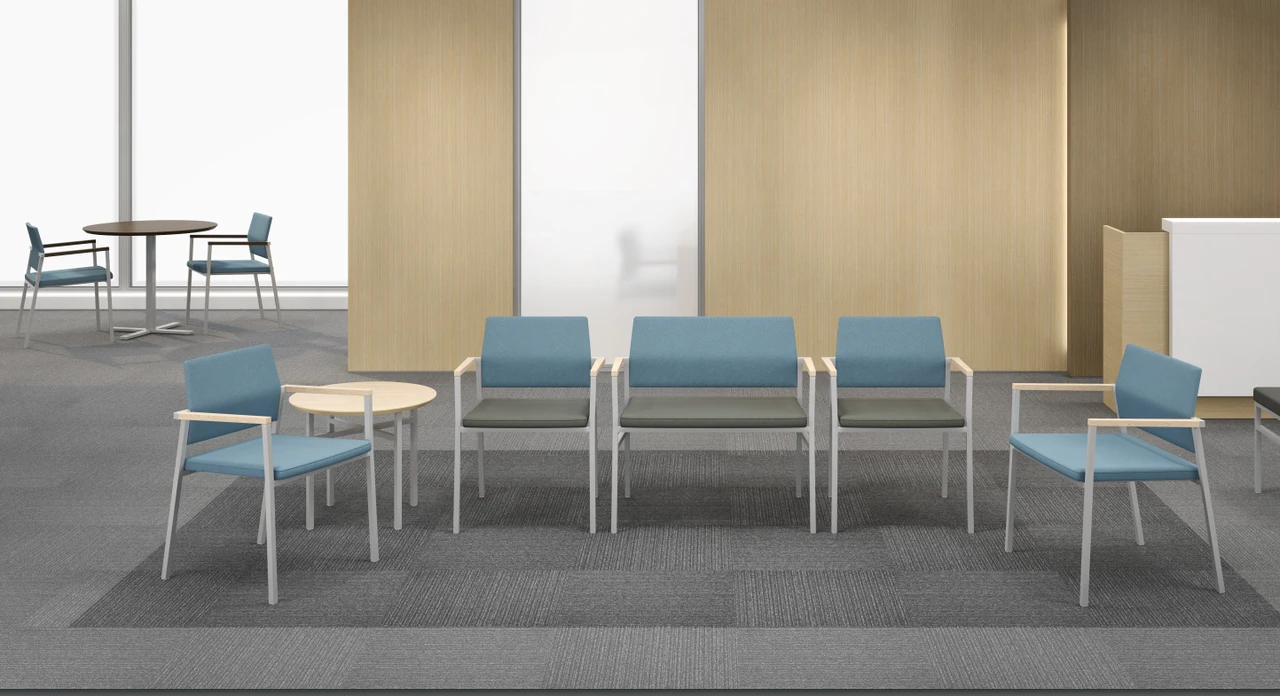 Avon Guest/Reception Stool With Upholstered Seat And Laminate Back 5 Avon Guest/Reception Stool With Upholstered Seat And Laminate Back - Image 3