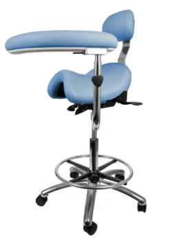 Bambach Classic Ergonomic Saddle Stool With Backrest -Office Furniture Sales Shop bambackClassicwErgoback 90070.1684937905