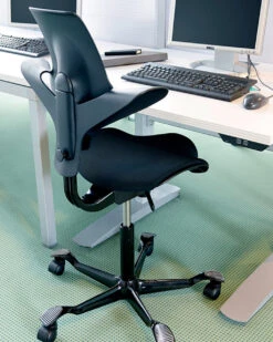 HAG Capisco Puls 8020 Chair- Fully Upholstered Seat / 15 Day Standard Ship -Office Furniture Sales Shop capiscopuls blkthermo bse upholseat lo 94804.1439830228.1280.1280 36889.1666893478