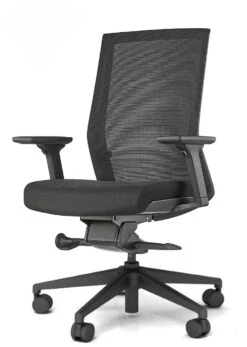 Zilo Ergonomic Task Chair All Black Frame -Office Furniture Sales Shop cross 160603 AMQ 24543 v2BLKBASE 43808.1688758401