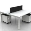Empower 2 Person Shared Work Table Set With Power And Storage