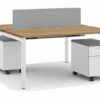 Empower 2 Person Shared Work Table Set With Storage 1 Empower 2 Person Shared Work Table Set With Storage -Office Furniture Sales Shop empower2pwht 47612.1671724448