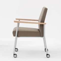 Mystic Guest Reception Chair -Office Furniture Sales Shop lesro mystic reception guest chair with casters side view 27119.1440159666