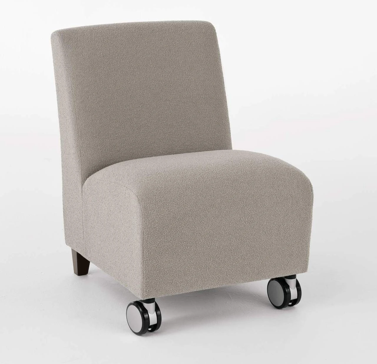 Siena Armless Guest Chair With Casters 3 Siena Armless Guest Chair With Casters