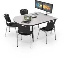 MediaSpace Multimedia Table, Small -Office Furniture Sales Shop mediaspace table 01 w circs blk gray nebula 56601.1477496739