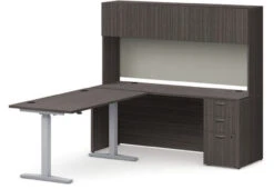 Mod 72"W X 84"D Height-Adjustable Desk With Hutch