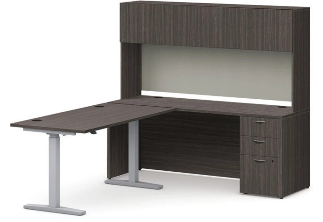 Mod 72"W X 84"D Height-Adjustable Desk With Hutch 3 Mod 72"W X 84"D Height-Adjustable Desk With Hutch