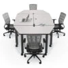Modular Conference Table With Trapezoid Ends -Office Furniture Sales Shop modular conf table group 4 w seating w props gray nebula 768x768 09502.1537280953
