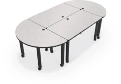 Modular Conference Table With Round Ends -Office Furniture Sales Shop modular conf table group 1 gray nebula 79885.1477489831