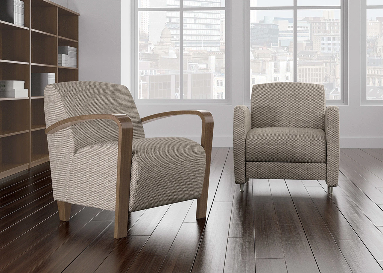 Reno Lounge With Wood Arms & Legs 4 Reno Lounge With Wood Arms & Legs - Image 2