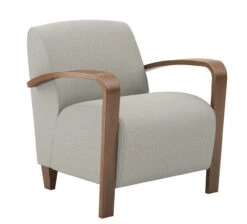 Reno Lounge With Wood Arms & Legs