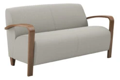 Reno 2 Seat Sofa With Wood Arms & Legs