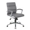 Leatherette Upholstered Mid-Back Executive Chair 2 Leatherette Upholstered Mid-Back Executive Chair -Office Furniture Sales Shop ocusa.B9476 GY 35176.1560264138