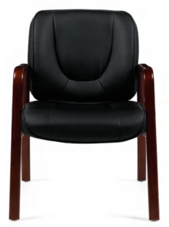 Luxhide Guest Chair With Wood Accents 12 Luxhide Guest Chair With Wood Accents -Office Furniture Sales Shop otg11770B 38389.1515180904