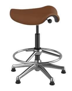 Freedom Saddle Stool -Office Furniture Sales Shop saddlecorvaraSaddlealumxtallGlides 03756.1622744006