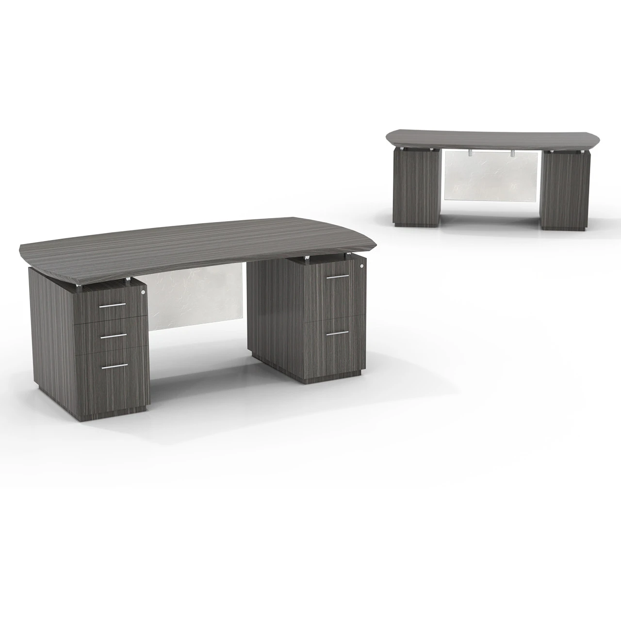 Sterling Laminate Desk With Pedestals 6 Sterling Laminate Desk With Pedestals - Image 4