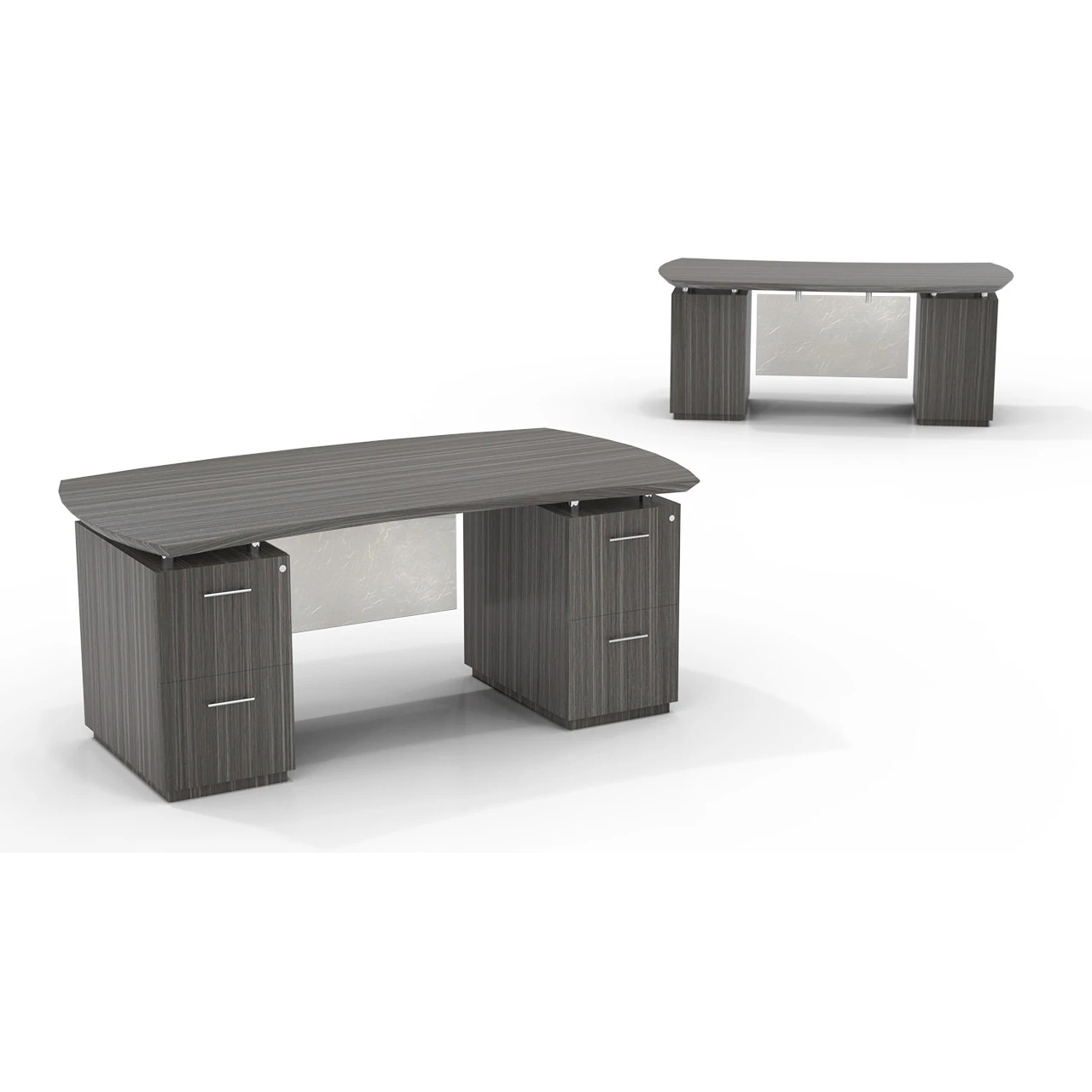 Sterling Laminate Desk With Pedestals 4 Sterling Laminate Desk With Pedestals - Image 2