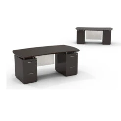 Sterling Laminate Desk With Pedestals 8 Sterling Laminate Desk With Pedestals -Office Furniture Sales Shop sted72ftexturemocha 95321.1491401409