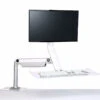 QuickStand Lite Sit Stand Desktop 1 QuickStand Lite Sit Stand Desktop -Office Furniture Sales Shop white single clamp front 09448.1490036092